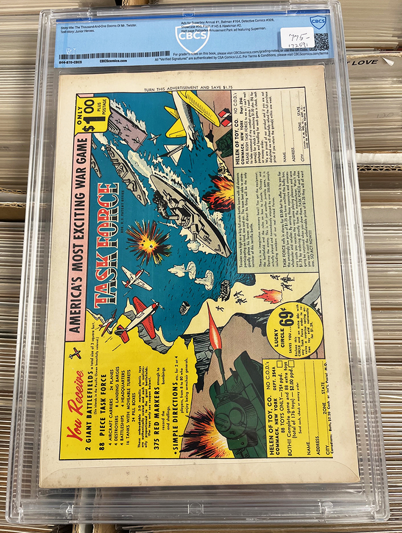 Brave and the Bold #54 CBCS 7.5 Back Cover