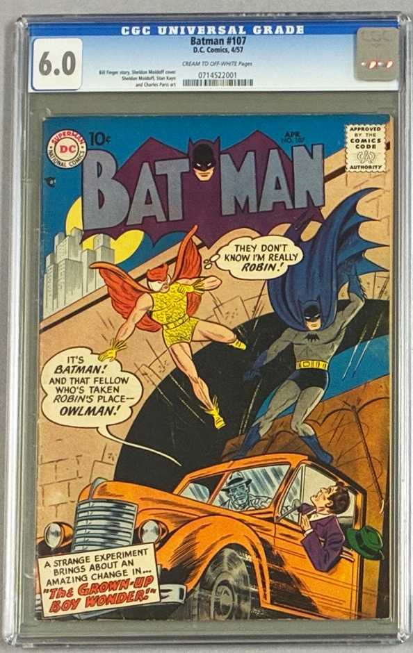 Batman #107 CGC 6.0 Front Cover