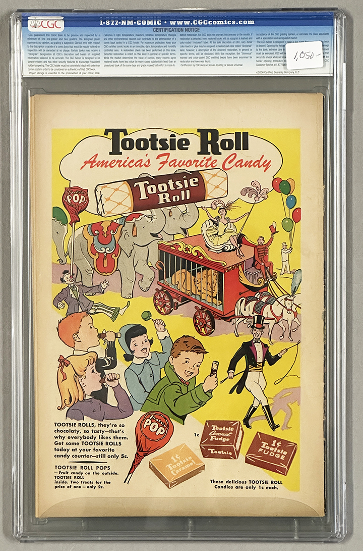 Batman #92 CGC 4.0 Back Cover