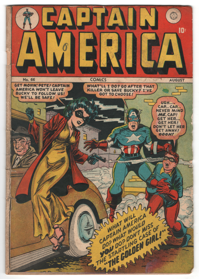 Captain America Comics #66 G+ Front Cover