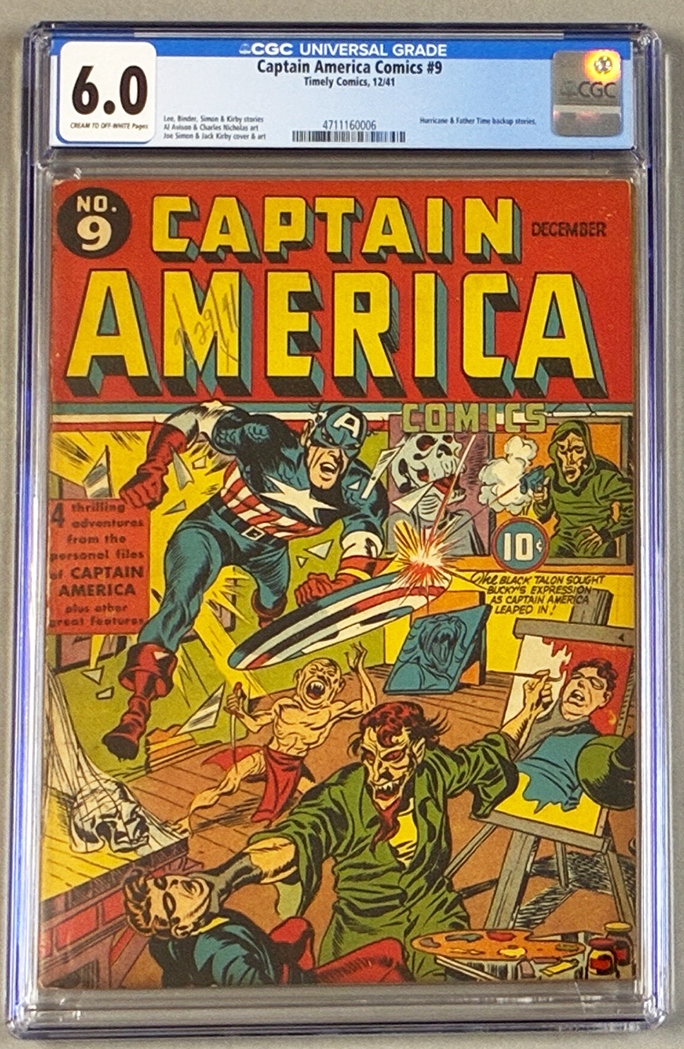 Captain America Comics #9 CGC 6.0 Front Cover