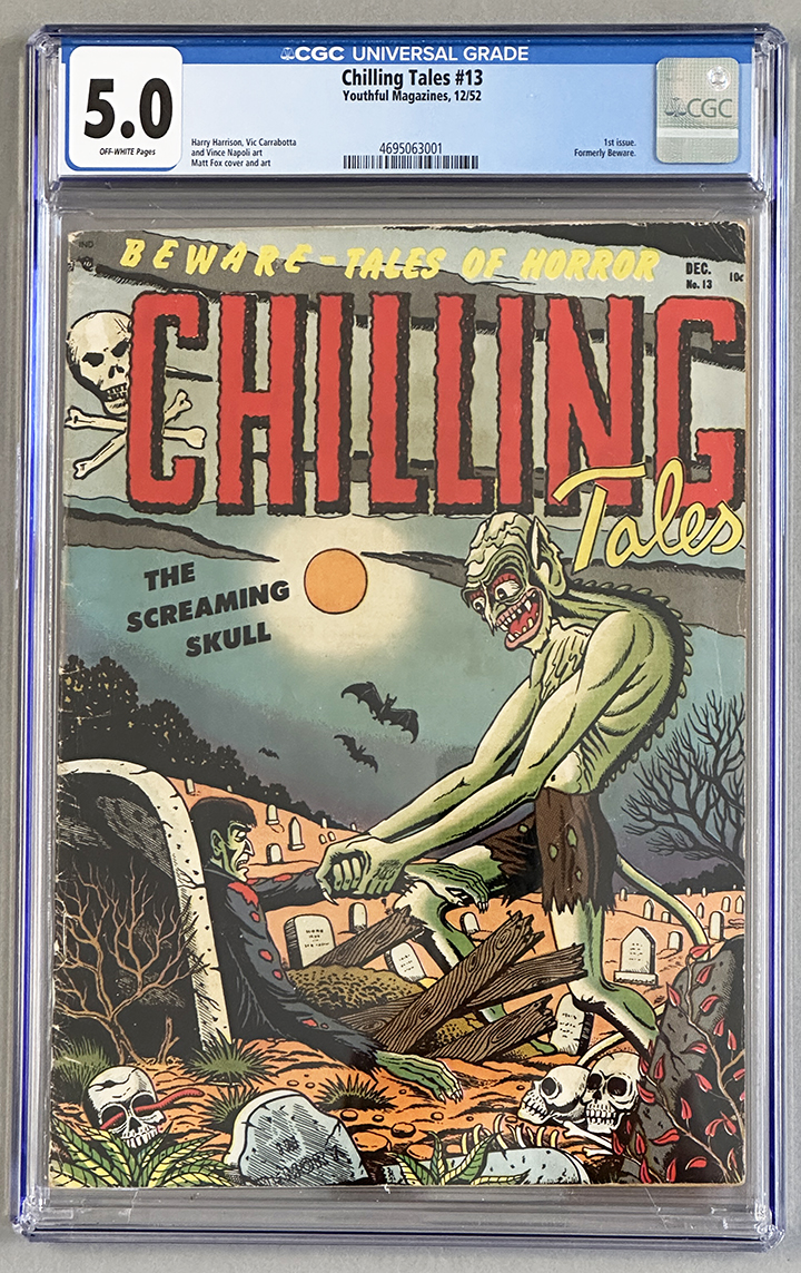 Chilling Tales #13 CGC 5.0 Front Cover