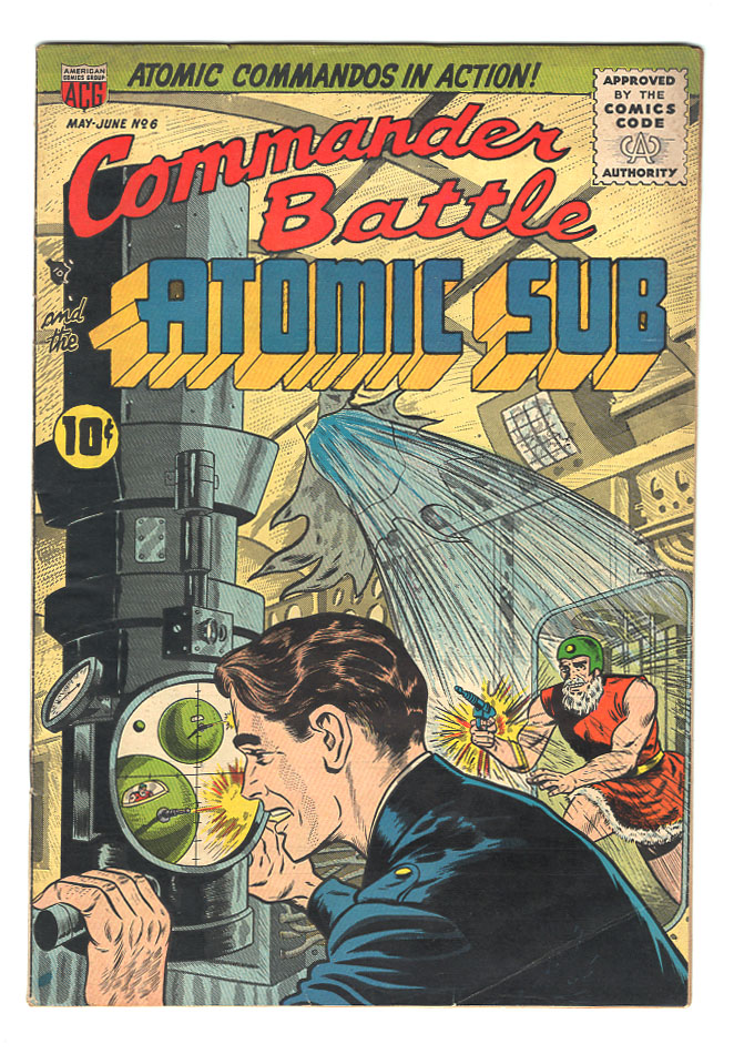 Commander Battle And The Atomic Sub #6 F/VF Front Cover