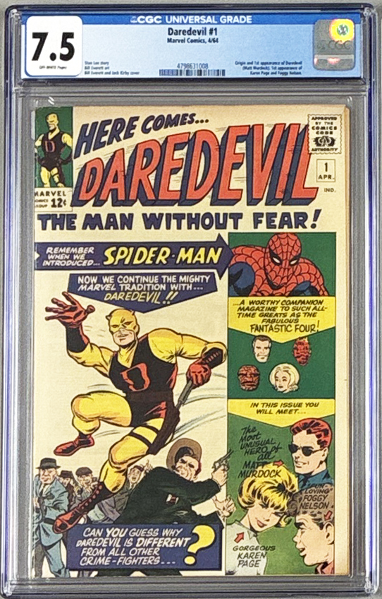 Daredevil #1 CGC 7.5 Front Cover