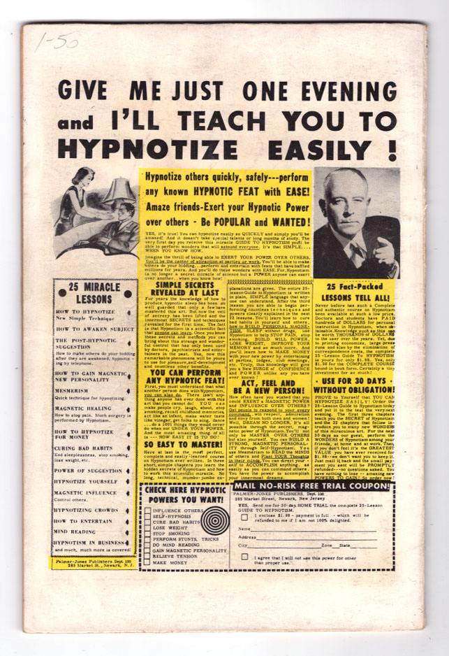 Strange Tales Annual #2 VG Back Cover