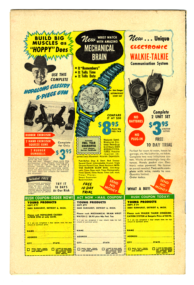 Fantastic Worlds #6 VF Back Cover