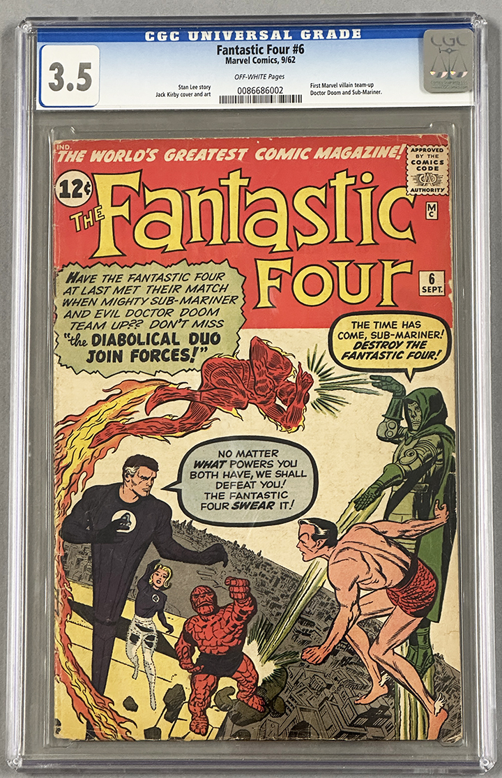 Fantastic Four #6 CGC 3.5 Front Cover