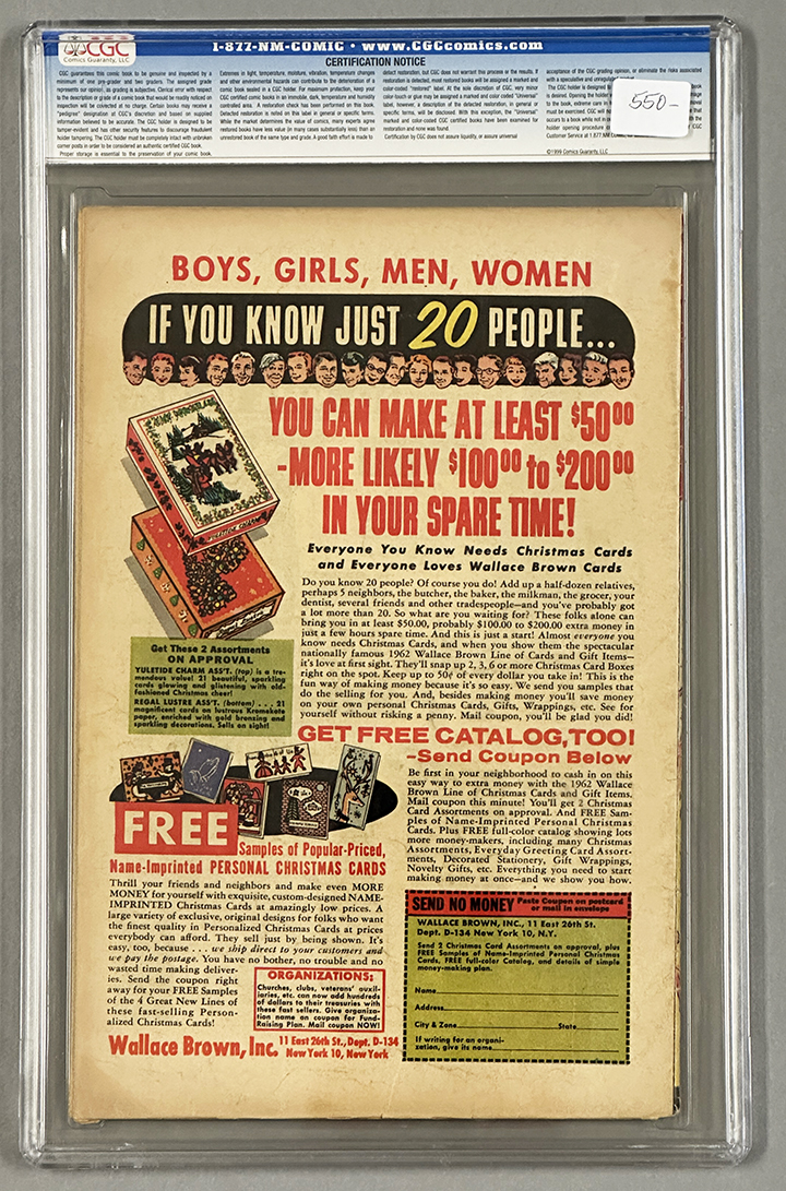 Fantastic Four #6 CGC 3.5 Back Cover