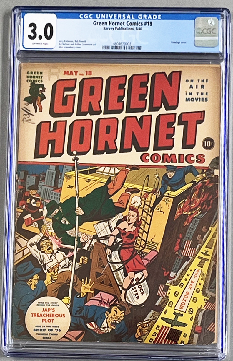 Green Hornet (Harvey) #18 CGC 3.0 Front Cover