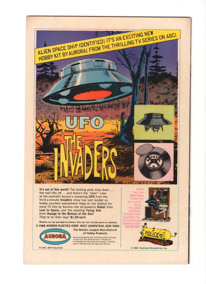 House of Mystery #174 VF/NM Back Cover