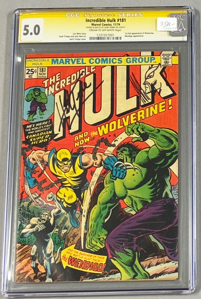 Hulk #181 CGC 5.0 Front Cover