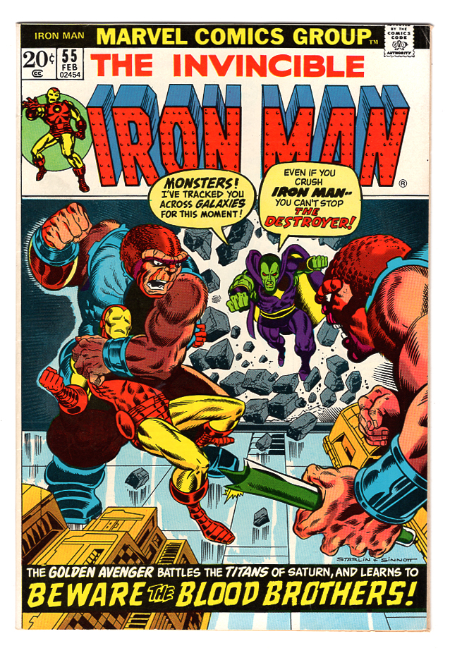 Iron Man #55 VF+ Front Cover