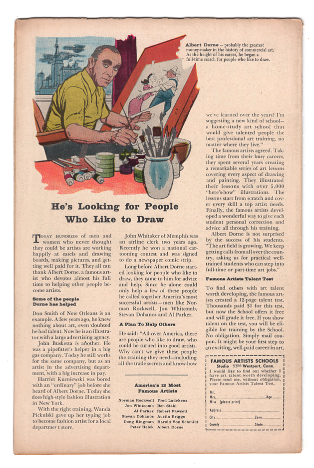 Journey Into Mystery (Pre-Hero) #74 F/VF Back Cover