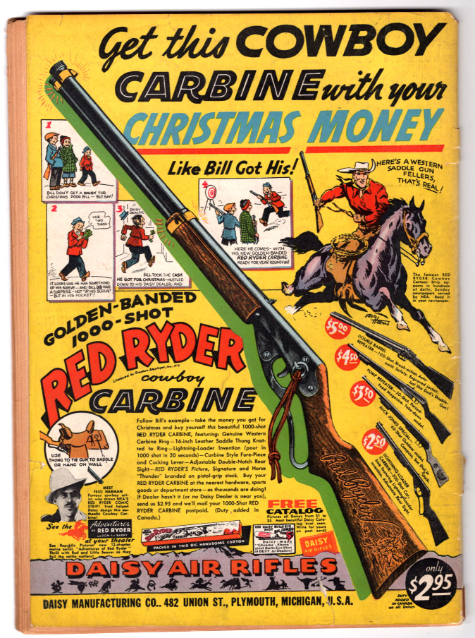 Magic Comics #19 G/VG Back Cover