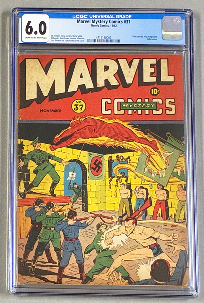 Marvel Mystery Comics #37 CGC 6.0 Front Cover