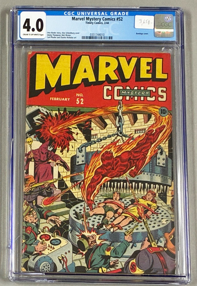 Marvel Mystery Comics #52 CGC 4.0 Front Cover