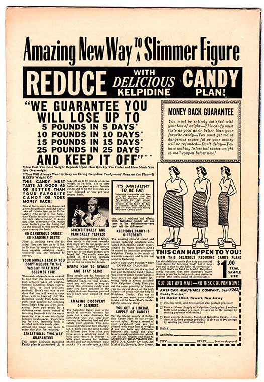 Mysterious Stories #3 F- Back Cover