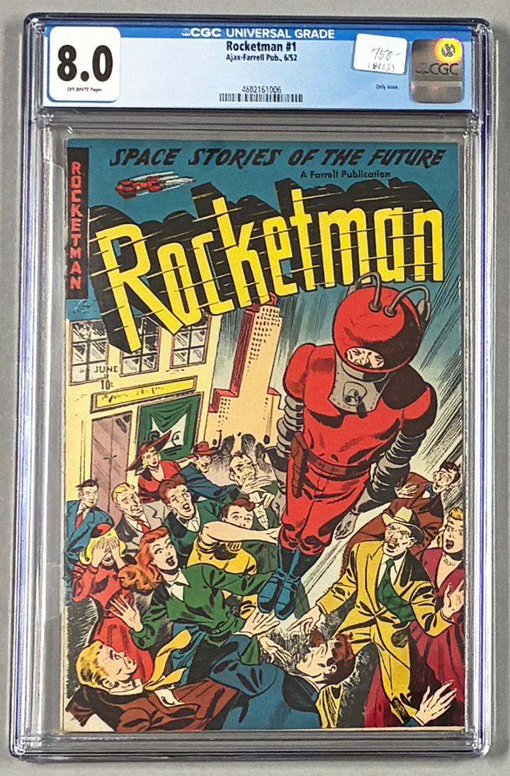 Rocketman #1 CGC 8.0 Front Cover