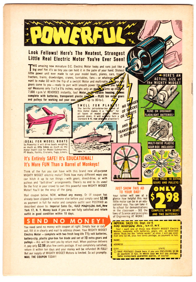 Space Detective #4 VF Back Cover