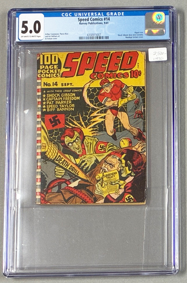 Speed Comics #14 CGC 5.0 Front Cover