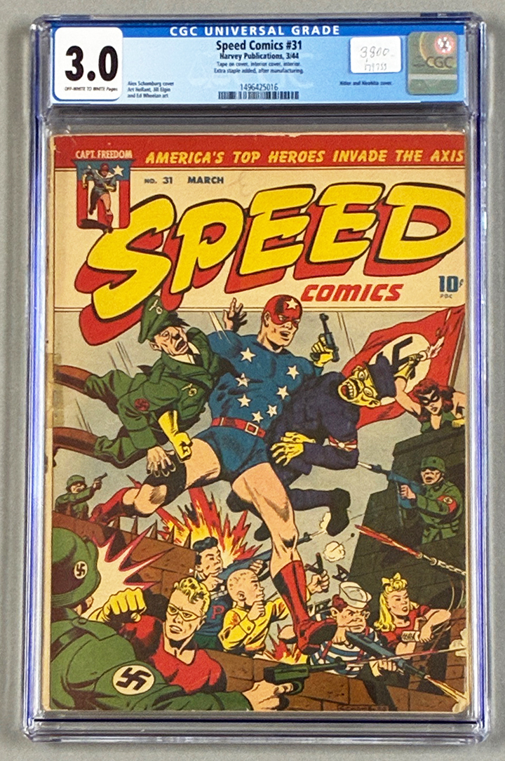 Speed Comics #31 CGC 3.0 Front Cover