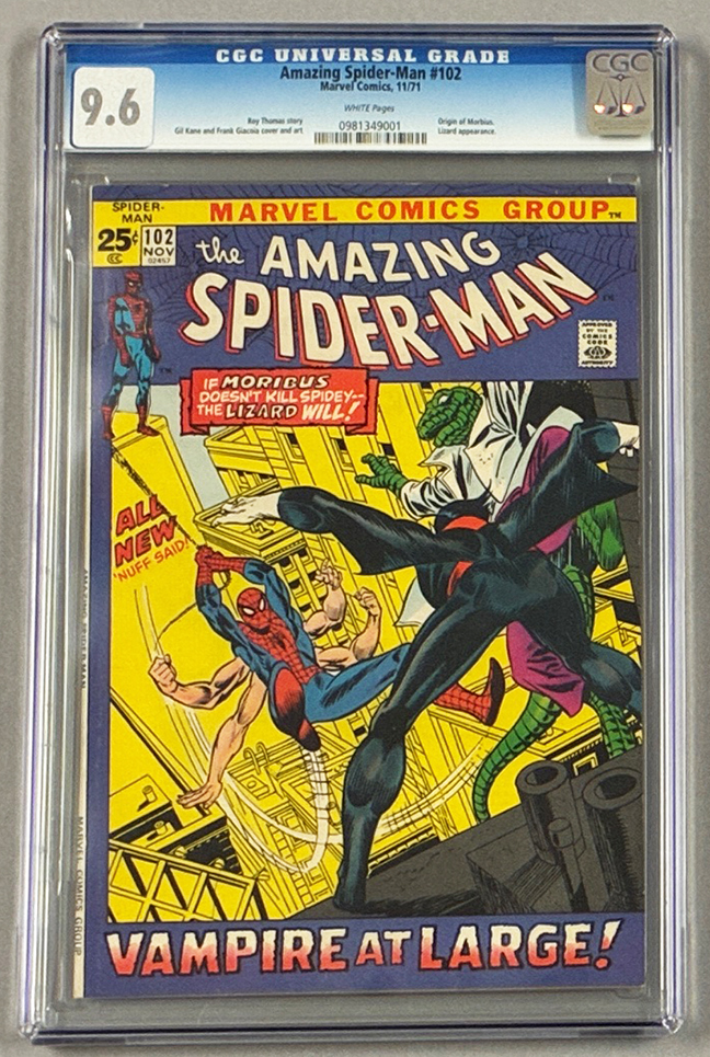 Amazing Spider-Man #102 CGC 9.6 Front Cover