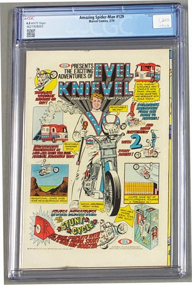 Amazing Spider-Man #129 CGC 6.5 Back Cover
