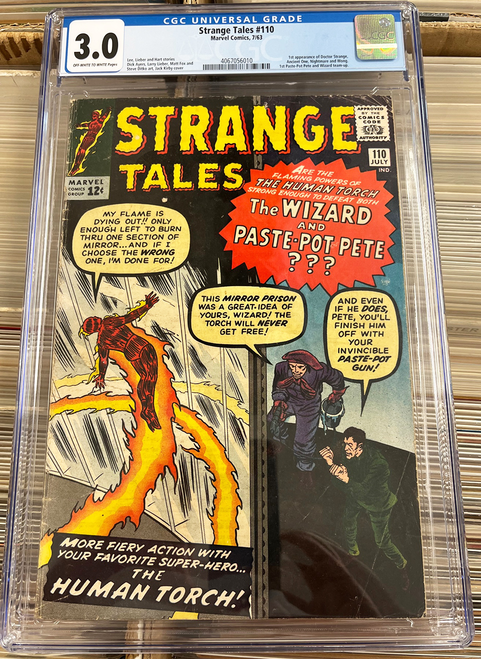 Strange Tales (Superheroes) #110 CGC 3.0 Front Cover