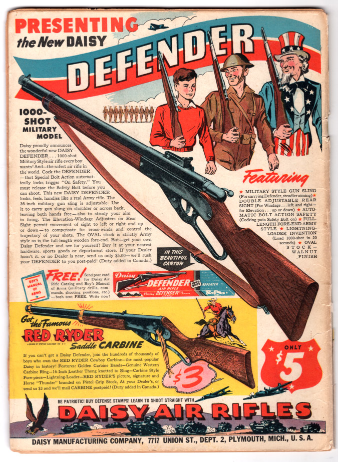 Superman #17 G/VG Back Cover