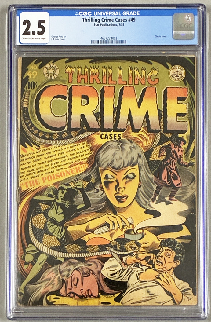 Thrilling Crime Cases #49 CGC 2.5 Front Cover
