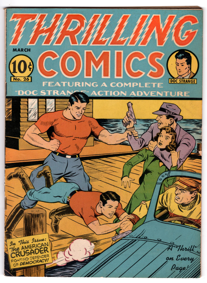Thrilling Comics #26 VF- Front Cover