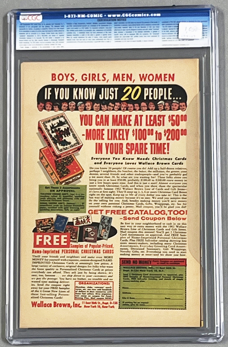 Tales of Suspense (Pre-Hero) #34 CGC 9.0 Back Cover