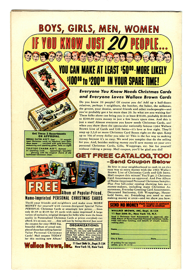 Tales to Astonish (Superheroes) #59 VF+ Back Cover