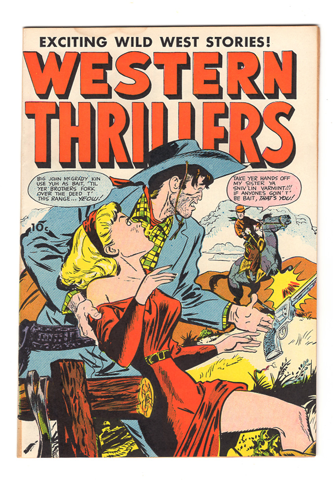 Western Thrillers (Fox) #52 VF Front Cover
