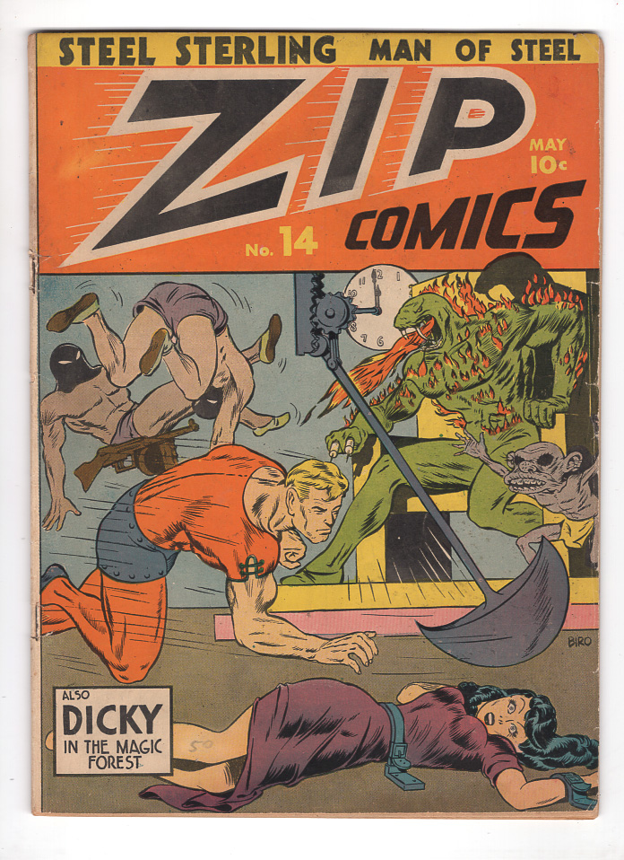 Zip Comics #14 VG/F Front Cover