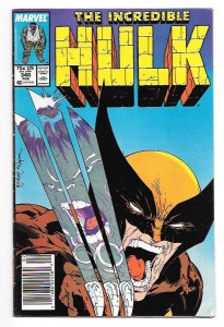 Woverine on the cover of Hulk 340
